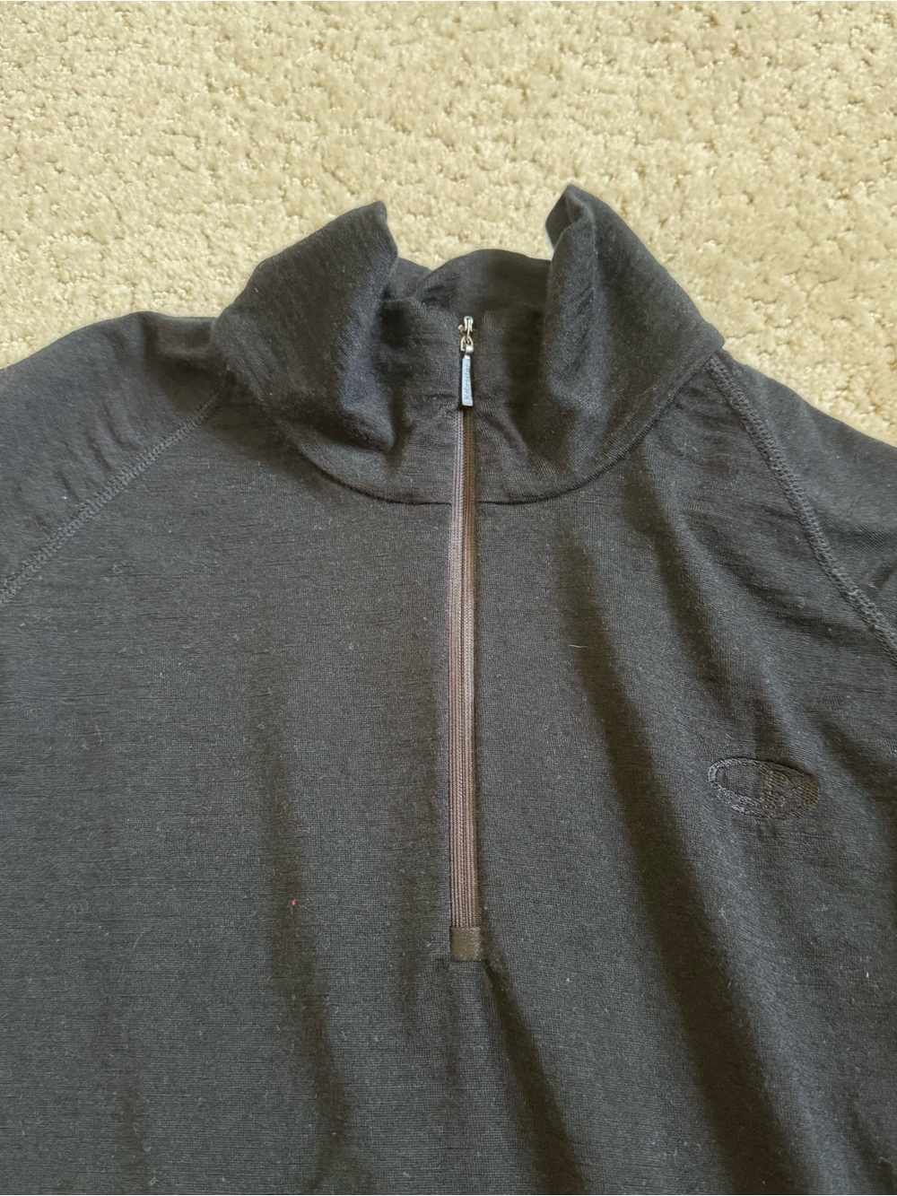 Icebreaker Bodyfit 200 Pure Merino Wool 1/4 Zip Base Layer Top Women's Large - Picture 4 of 9